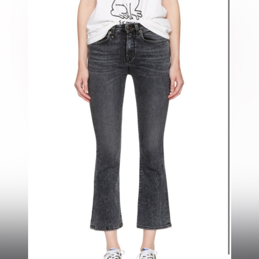 R13 Kick Fit Cropped Jeans SZ 25
